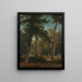 a forest in Fontainebleau - Georgius Jacobus Johannes van Os — framed artwork on a wall