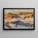 La Russie enneigée - Georgy Alexandrovich Lapchine — framed artwork on a wall