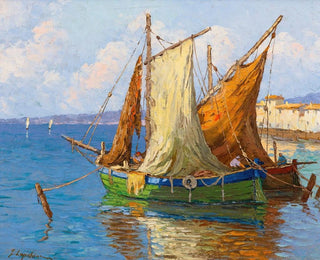 The Return of the Fishermen - Georgy Alexandrovich Lapchine — artwork view