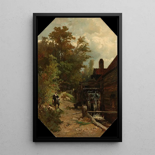 Gerard Bilders - Jacob van Ruisdael Sketching a Watermill.webp