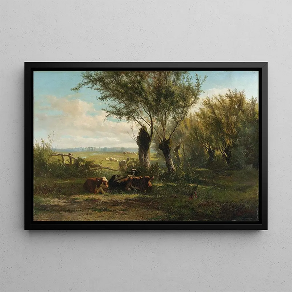Prairie near Oosterbeek - Gerard Bilders — framed artwork on a wall
