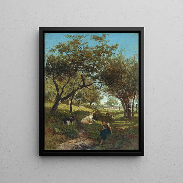 La chevrière - Gerard Bilders — framed artwork on a wall