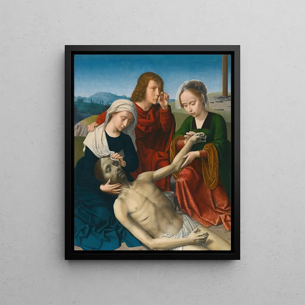 The Lamentation - Gerard David — framed artwork on a wall