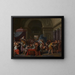 Æneas chez la reine Didon - Gerard Hoet — framed artwork on a wall