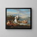 Clélie traversing the Tiber - Gerard Hoet — framed artwork on a wall