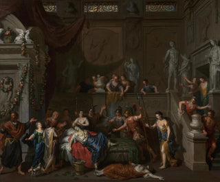 The Death of Cleopatra - Gerard Hoet — artwork view