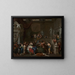 The Death of Cleopatra - Gerard Hoet — framed artwork on a wall