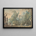 Landscape Arcadian with multiple figures and a statue of Apollo - Gerard Melder — framed artwork on a wall