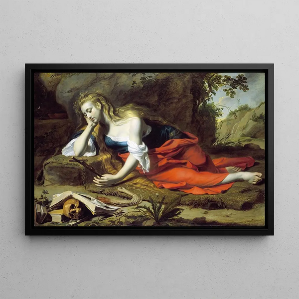 La Madeleine repentante - Gerard Seghers — framed artwork on a wall