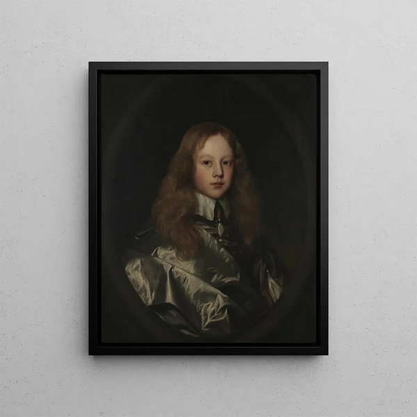 A Young Prince - Gerard Soest — framed artwork on a wall
