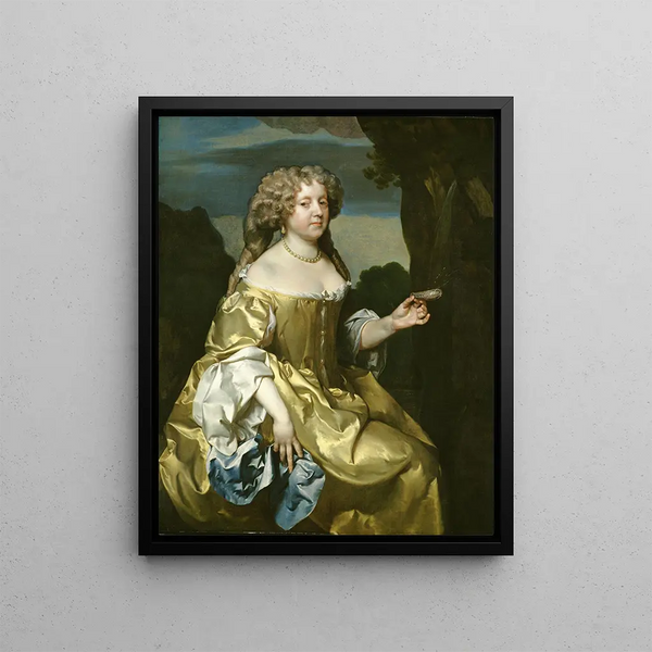 Lady Borlase - Gerard Soest — framed artwork on a wall