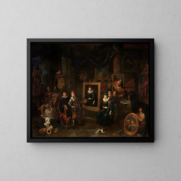 L'Atelier du peintre - Gerard Thomas — framed artwork on a wall