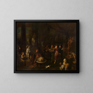 L'Atelier du sculpteur - Gerard Thomas — framed artwork on a wall