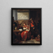 Achille playing the lyre before Patroclus - Gerard de Lairesse — framed artwork on a wall