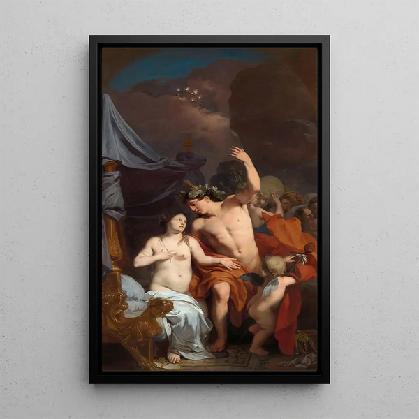 Bacchus and Ariadne - Gerard de Lairesse — framed artwork on a wall
