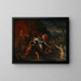 Combat des centaures et des lapithes - Gerard de Lairesse — framed artwork on a wall