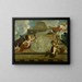 Saint Anthony the Hermit, allegorical depiction of care for lepers and innocents - Gerard de Lairesse — framed artwork on a wall