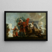Fortitudo restrains madness Allegorical depiction of care for lepers and simple-minded - Gerard de Lairesse — framed artwork on a wall