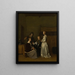 Conversation galante - Gerard ter Borch — framed artwork on a wall