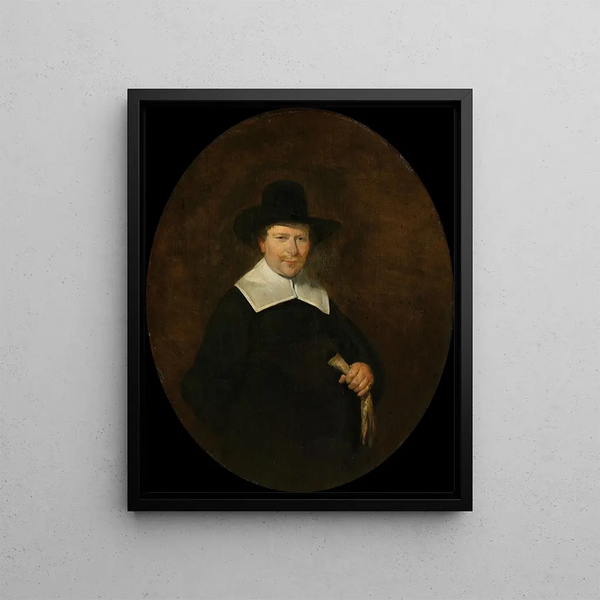 Gerard Abrahamsz van der Schalcke 1609-67 Haarlem fabric merchant - Gerard ter Borch — framed artwork on a wall