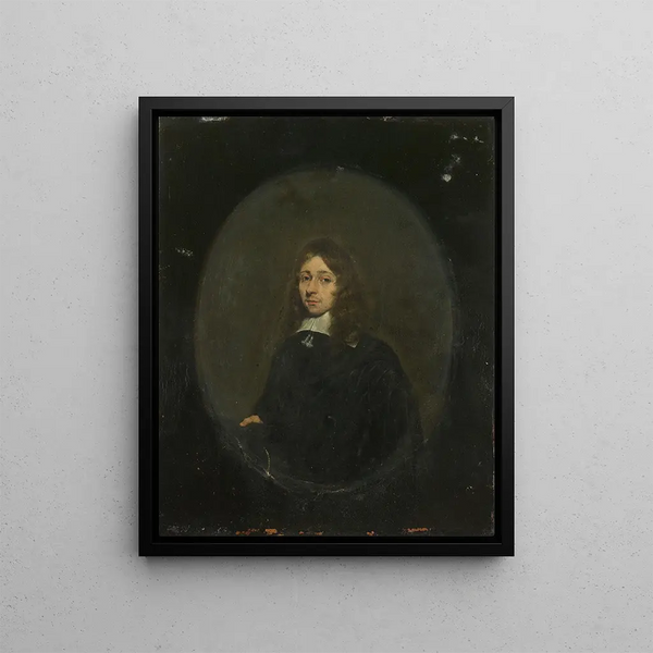 Portrait of a Man - Gerard ter Borch — framed artwork on a wall
