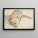 Sleeping Fox - Gerard ter Borch — framed artwork on a wall
