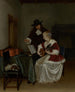 The Music Lesson - Gerard ter Borch — artwork view