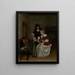 The Music Lesson - Gerard ter Borch — framed artwork on a wall