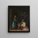 Les mauvaises nouvelles - Gerard ter Borch — framed artwork on a wall