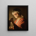 An Old Woman - Gerard van Honthorst — framed artwork on a wall