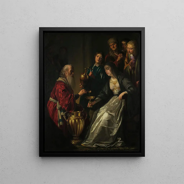 Artemisia - Gerard van Honthorst — framed artwork on a wall