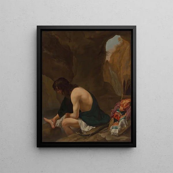 Philoctète à Lemnos - Gerard van Kuijl — framed artwork on a wall