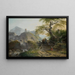 Mountainous landscape painting near Düsseldorf - Gerard van Nijmegen — framed artwork on a wall