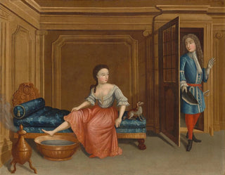 Dame se déshabillant pour un bain - Gerardus Duyckinck I — artwork view