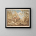 Landscape with Horsemen in Combat - Gerardus Josephus Xavery — framed artwork on a wall