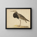 Standing Ruff Painting - Gerardus van Veen — framed artwork on a wall