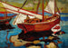 Bateaux de pêche dans le port - Gerassim Semenovich Golovkov — artwork view
