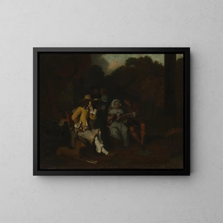 A Musical Celebration - Gerbrand van den Eeckhout — framed artwork on a wall