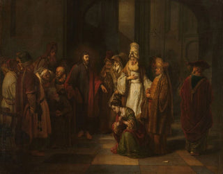 The Christ and the adulteress woman - Gerbrand van den Eeckhout — artwork view