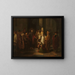 The Christ and the adulteress woman - Gerbrand van den Eeckhout — framed artwork on a wall