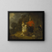 The Prophet Elisha and the Sunamite Woman on Mount Carmel - Gerbrand van den Eeckhout — framed artwork on a wall
