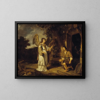 L'Ange et Gédéon - Gerbrand van den Eeckhout — framed artwork on a wall