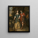Young couple in shepherd costumes - Gerbrand van den Eeckhout — framed artwork on a wall