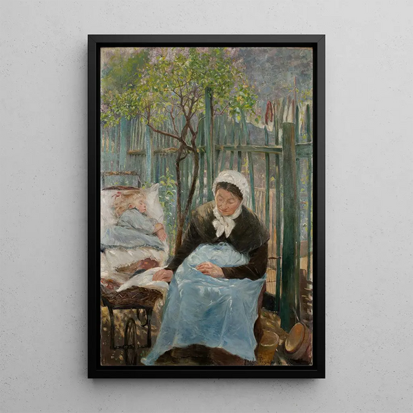 Paris in Spring - Gerda Roosval-Kallstenius — framed artwork on a wall