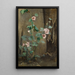 Mauves near a wall - Gerda Tirén — framed artwork on a wall