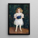 Portrait Painting of Inga Maria Thiel - Gerda Wallander — framed artwork on a wall