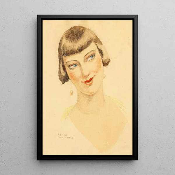 Elna Tegnér - Gerda Wegener — framed artwork on a wall