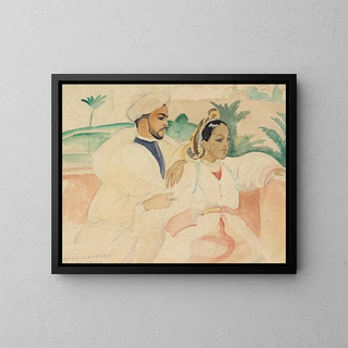 Moroccan Painting - Gerda Wegener — framed artwork on a wall