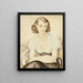 Portrait of a Young Woman - Gerda Wegener — framed artwork on a wall