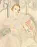 Portrait of a young woman in a white dress - Gerda Wegener — artwork view